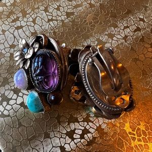 Scarab Clip on earrings